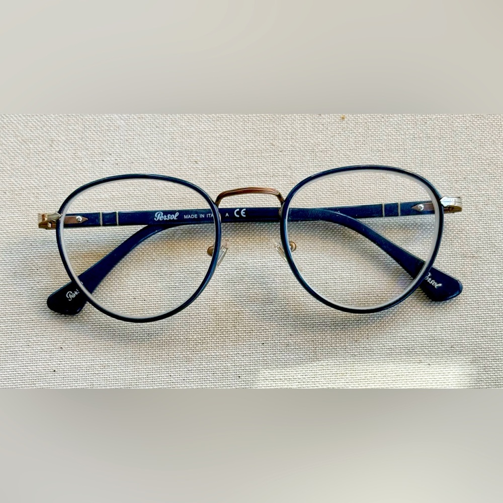 Classic Black Eyeglass Frames, Persol, Unisex